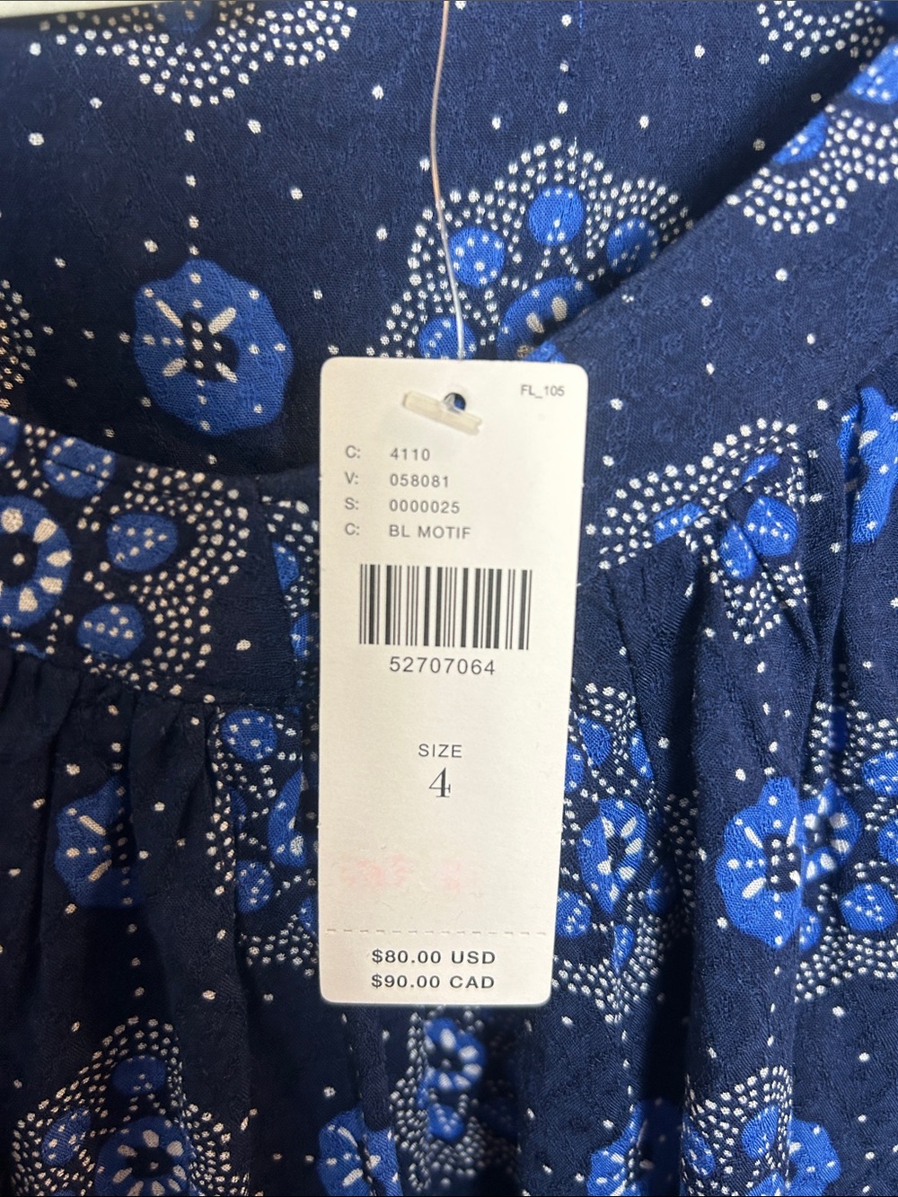 NWT Anthropologie Maeve Peasant Style Blouse. Size 4 - Picture 4 of 11